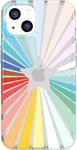 T21-9348 Tech21 EvoArt for iPhone 13 - Rainbow Sunburst