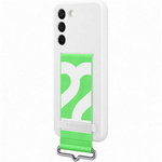 SAMSUNG GALAXY S22 SILICONE COVER WHITE WITH STRAP