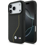 Etui BMW M Carbon Line & Logo MagSafe do iPhone 17 Pro żółty