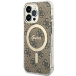 Guess GUHMP13LH4STW iPhone 13 Pro / 136.1" brązowy/brown hardcase 4G MagSafe