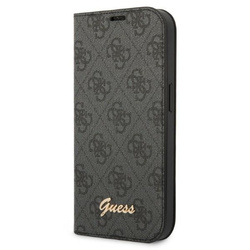 Guess GUBKP14XHG4SHK iPhone 14 Pro Max6,7" czarny/black book 4G Vintage Gold Logo