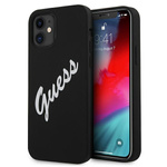 Guess GUHCP12SLSVSBW iPhone 12 mini5,4" czarno biały/black white hardcase Silicone Vintage