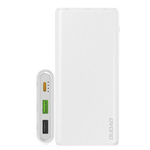 DUDAO POWERBANK 2XUSB / 1XUSB TYP-C 10000MAH 18W WHITE