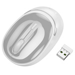 Myszka bezprzewodowa Hoco 2,4G 1600 dpi GM34 szaro biała