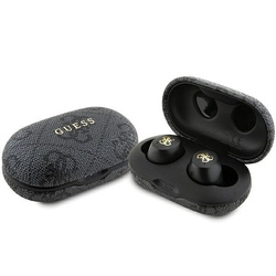 Guess słuchawki Bluetooth GUTWSP4EGKTWS + stacja dokująca ENC czarny/black 4G Metal