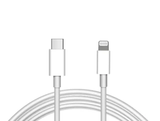 JML CD-120 USB-C/LIGHTNING cable - 2A 1M - WHITE