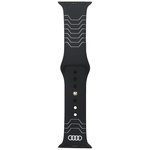Pasek Audi Geometric Pattern Silicone    Watch Strap do Apple Watch 40/41/42mm czarny