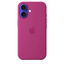 APPLE SILICONE CASE MYY53ZM/A IPHONE 16 FUCHSIA ORIGINAL SEAL