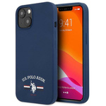 Etui U.S. Polo Assn. Silicone Collection na iPhone 13 mini - granatowe
