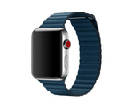 Apple Galaxy Blue Leather Band for 40mm / 41mm / 42mm Case - Size L, Original Seal MQV72ZM/A