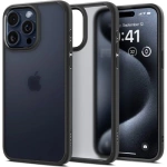 Spigen Ultra Hybrid iPhone 15 Pro Case - Clear Black