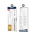 JELLICO kabel KDS-30 USB-C 3.1A 1M Biały