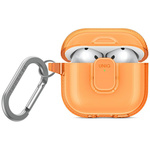 Etui UNIQ Glase Pro do AirPods 4 Lock    Case pomarańczowy