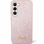 Guess GUHCS24MHGGSHP S24+ S926różowy/pink hardcase Glitter Script
