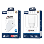 JELLICO wall charger C8 PD 20W 1xUSB-C White