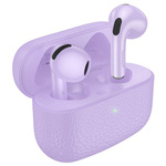 Słuchawki bezprzewodowe douszne Hoco TWS EQ15 fioletowe