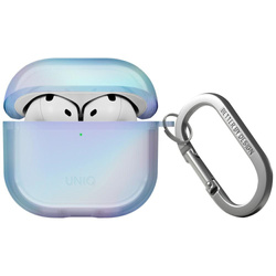 Etui UNIQ Iridescia do AirPods 4 Hang    Case niebieski