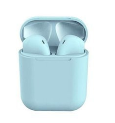 EARPHONES BLUETOOTH TWS INPODS I12 LIGHT BLUE