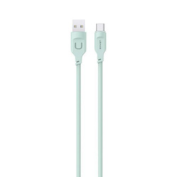 USAMS Kabel USB-C  6A 1,2m Port Display Fast charging  Lithe Series zielony/green SJ568USB04 (US-SJ568)