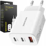 Spacecase Ładowarka USB Charger 30W GaN SC004W white