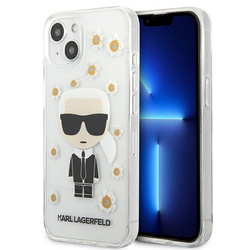 KARL LAGERFELD KLHCP13MHFLT IPHONE 13 / 14 / 15 6,1" PRZEZROCZYSTY/TRANSPARENT FLOWER IKONIK KARL