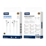 JELLICO słuchawki przewodowe EP3A USB-C z mikrofonem 1.2M Biały