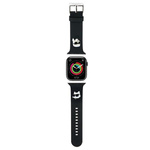 Karl Lagerfeld 3D Rubber Karl&amp;Choupette Heads strap for Apple Watch 38/40/41mm - black
