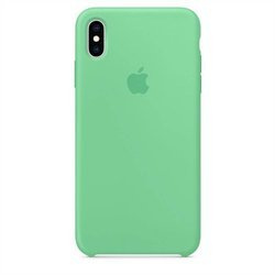 APPLE MVF82ZM/A SILICONE CASE IPHONE XS MAX SPEARMINT ORYGINALNA PLOMBA