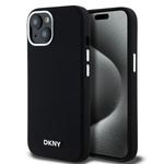DKNY DKHMP14SSMCHLK iPhone 14 / 15 / 136.1" czarny/black hardcase Liquid Silicone Small Metal Logo MagSafe