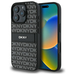 DKNY DKHCP16LPRTHSLK iPhone 16 Pro 6.3"  czarny/black hardcase Texture Pattern Tonal Stripe