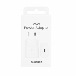 Samsung EP-T2510NWEGEU 25W SFC USB-C GaN wall charger - white BOX