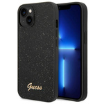 Guess GUHCP14MHGGSHK iPhone 14 Plus / 15 Plus 6.7" czarny/black hard case Glitter Script