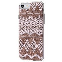 [10 + 1] GUESS HARD CASE AZTEC TRIBAL 3D GUHCP7TGTA IPHONE  7 / 8 / SE 2020 BEŻOWY