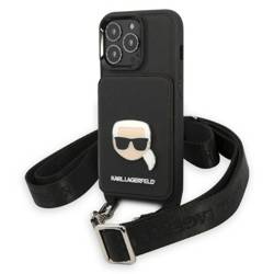 [20 + 1] Karl Lagerfeld KLHCP13LSAKHPK iPhone 13 Pro / 13 6,1" hardcase Saffiano Metal Karl Head
