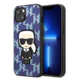 [20 + 1] Karl Lagerfeld KLHCP13MPMNIKBL iPhone 13 6,1" hardcase niebieski/blue Monogram Ikonik Patch