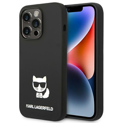[20 + 1] Karl Lagerfeld KLHCP14LSLCTBK iPhone 14 Pro 6,1" hardcase czarny/black Silicone Choupette Body