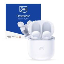 3MK FLOWBUDS SŁUCHAWKI BEZPRZEWODOWE BLUETOOTH BIAŁY