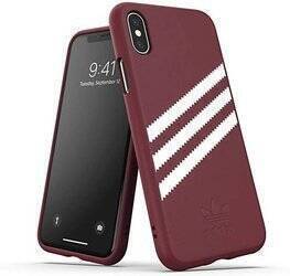 Adidas OR Moulded PU Suede iPhone X/XS burgundowy/collegiate burgundy 33282