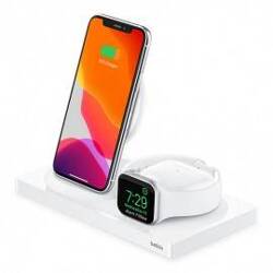 Belkin BOOST CHARGE 2-in-1 charging station 7.5W for iPhone and Apple Watch white Uszkodzone opakowanie