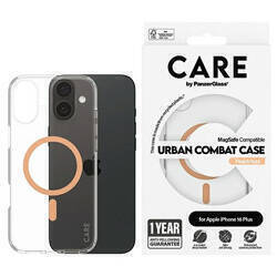 CARE by PanzerGlass Flagship Case iPhone 16 Plus 6,7" brzoskwiniowy/peachy MagSafe 1375