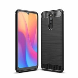 CASE ETUI CARBON LUX CZARNY XIAOMI REDMI 8A