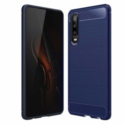 CASE ETUI CARBON LUX NIEBIESKI HUAWEI P30