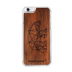 CASE ETUI DREWNIANE SMARTWOODS BEAR CLEAR IPHONE 6 / 6S