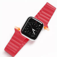 Dux Ducis Magnetic Strap pasek Apple Watch Ultra bransoletka magnetyczna opaska czerwony (Chain Version)