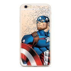 ETUI PŁYNNY BROKAT MARVEL KAPITAN AMERYKA 011 IPHONE 7 PLUS / 8 PLUS