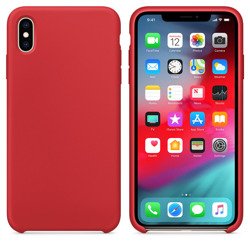 ETUI SILICONE CASE IPHONE XS MAX CZERWONY