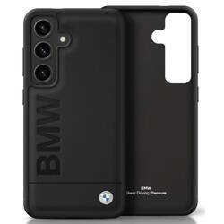 Etui BMW Leather Big Wordmark do Samsung  Galaxy S25+ czarny