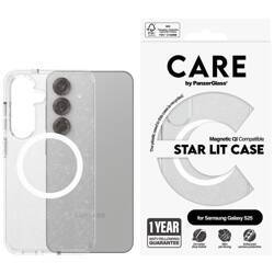 Etui CARE by PanzerGlass Flagship Urban   Combat Starlight White QI do Samsung Galaxy S25 przezroczysty