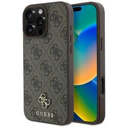 Etui Guess HC PU 4G Small 4G and Classic  do iPhone 16 Pro MagSafe brązowy