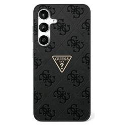 Etui Guess Hot Stamp 4G Pattern Triangle  Metal Logo Samsung Galaxy S25 Ultra czarny